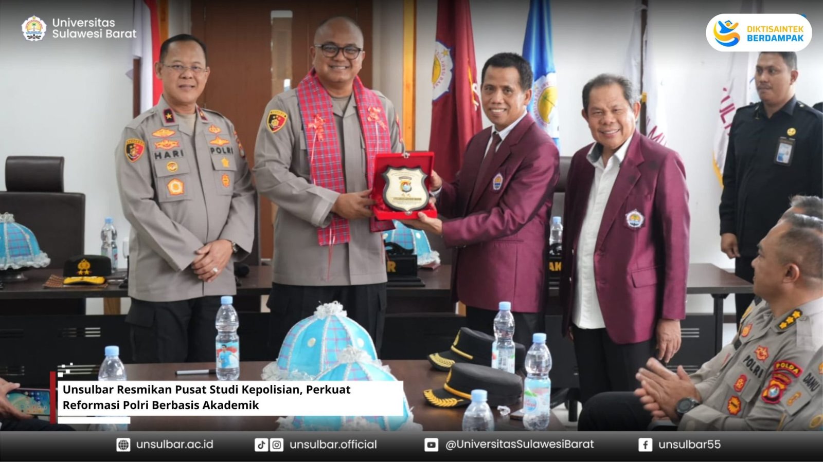 Perkuat Kajian Kepolisian, Unsulbar Resmikan Pusat Studi Kepolisian