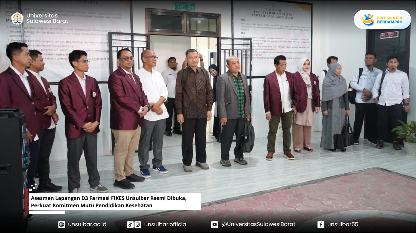 D3 Farmasi FIKES Unsulbar Jalani Asesmen Lapangan, Tegaskan Komitmen Jaga Mutu