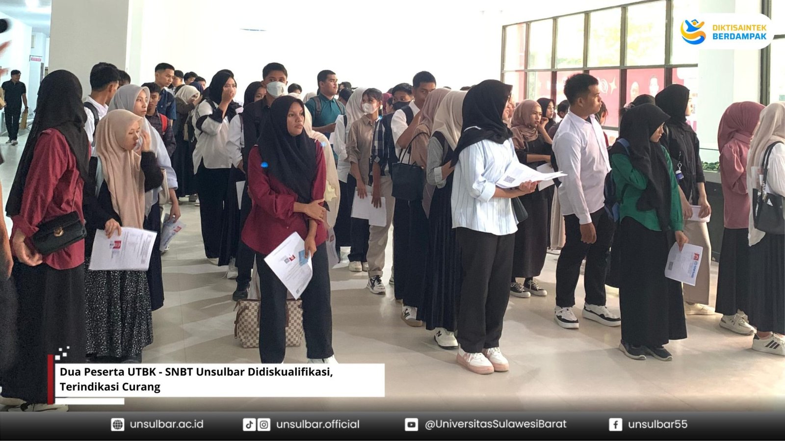 Panitia UTBK-SNBT Unsulbar Diskualifikasi Dua Peserta Terindikasi Curang